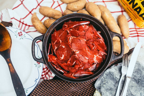 Älglåda - Älgskav av stek - Älgkött